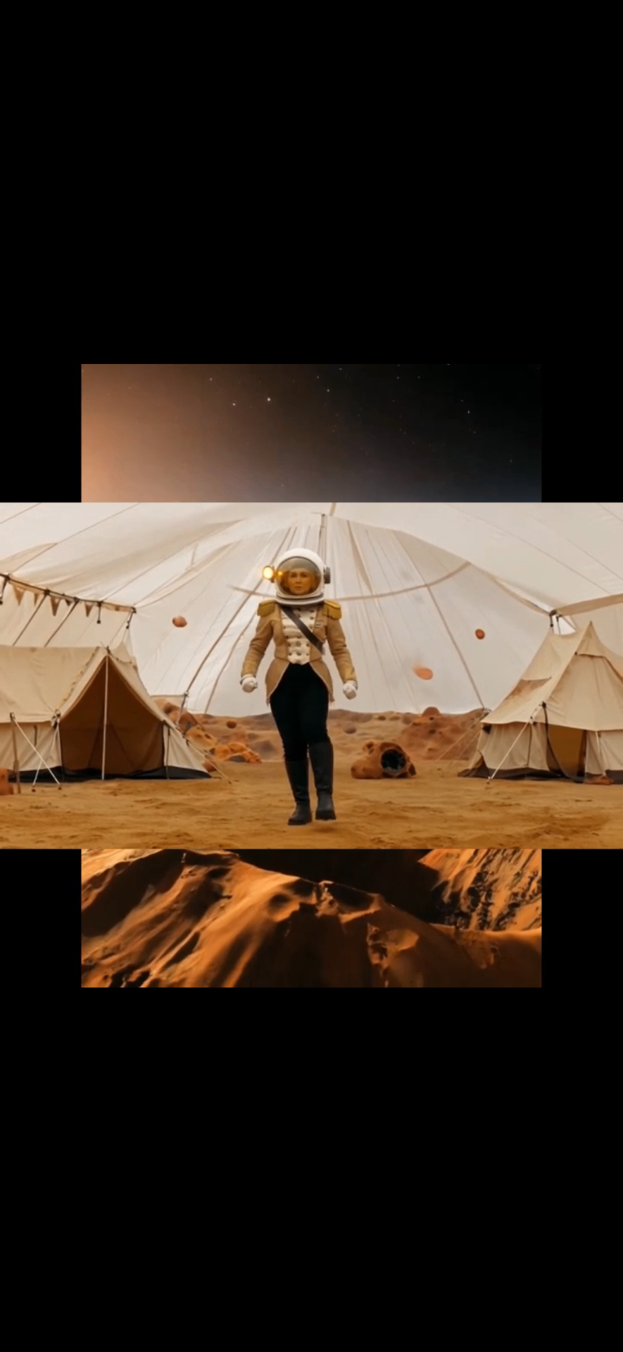 Walking the camp on Martian soil