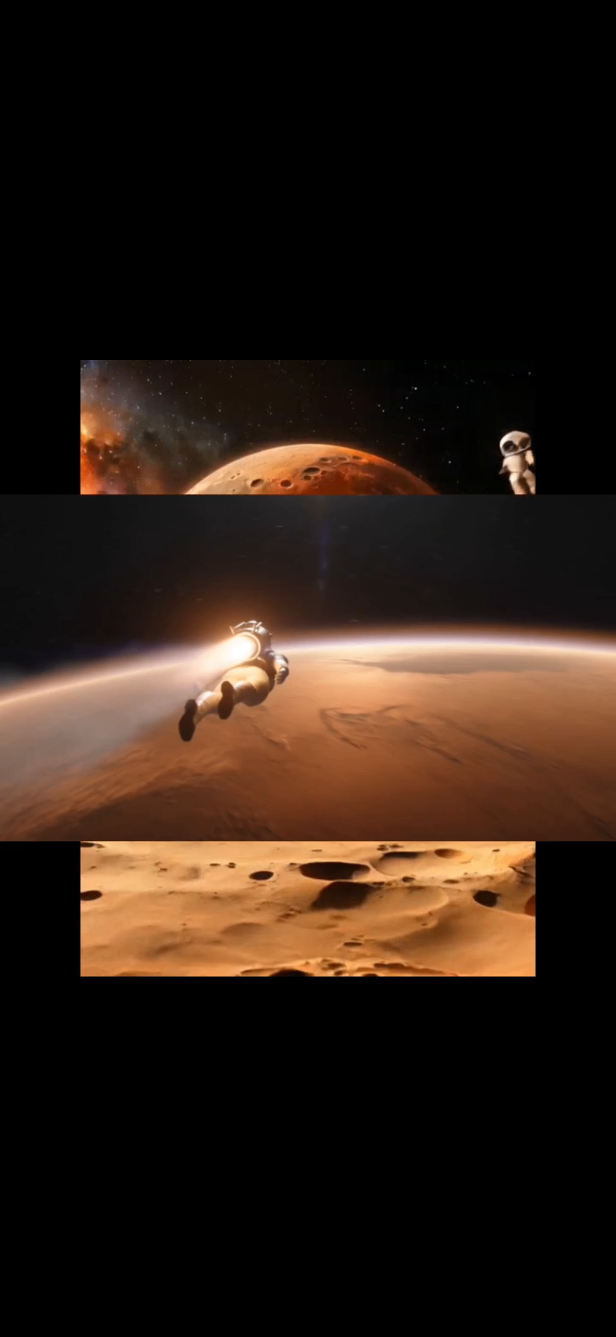 Descending toward Mars with Astra watching