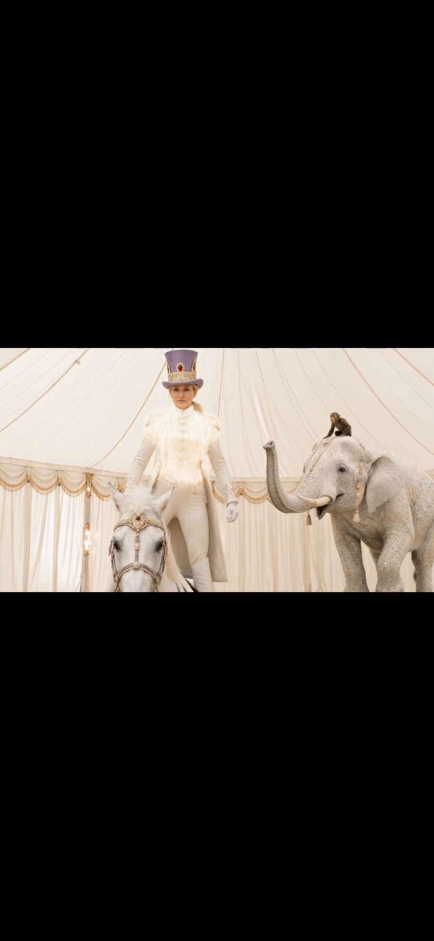 The ringmaster and her company take the ring