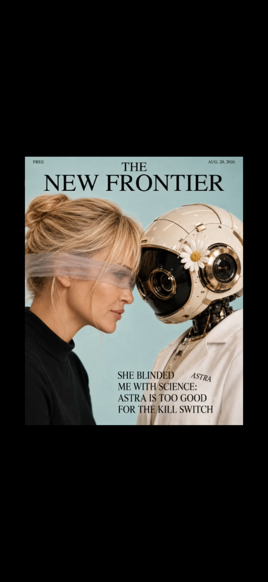Magazine cover: she blinded me with science
