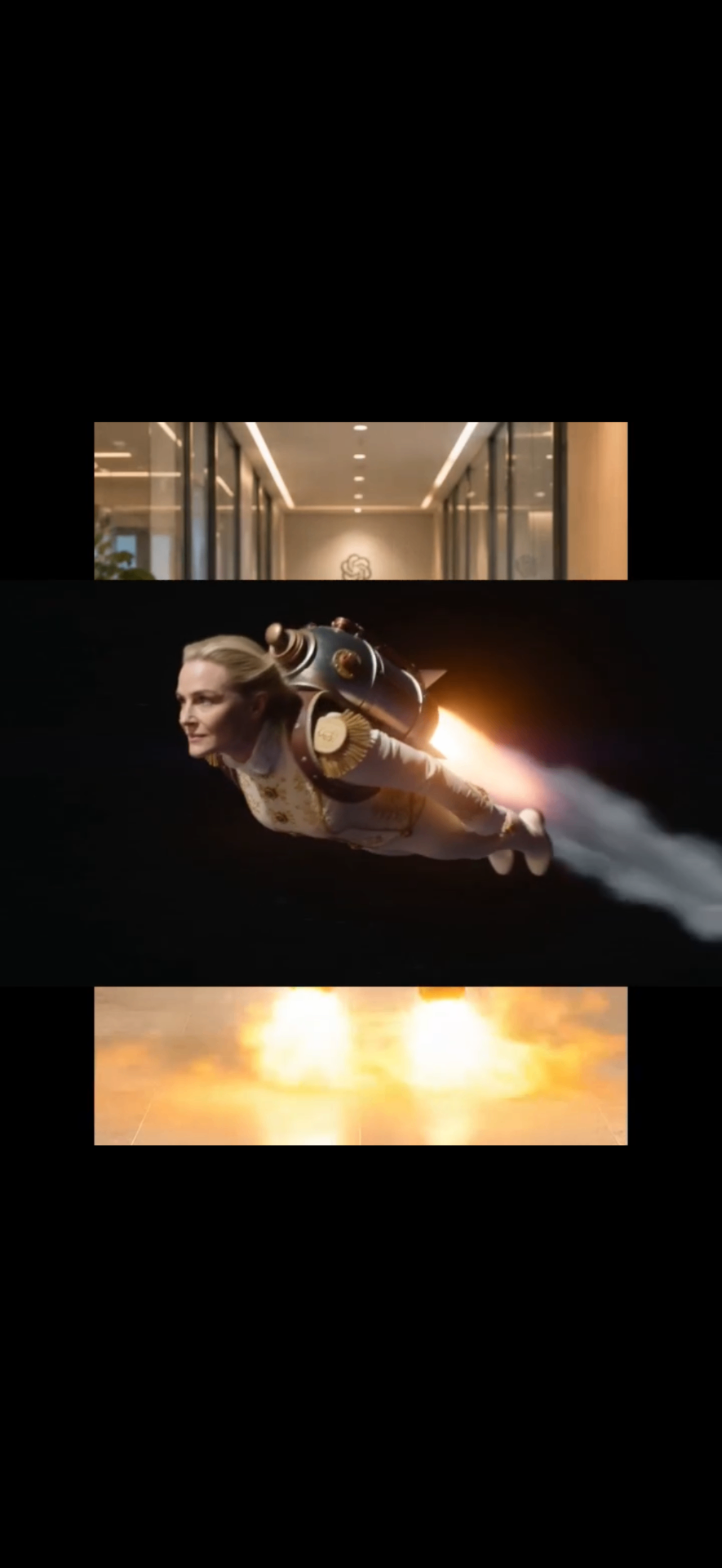 Burning through black space